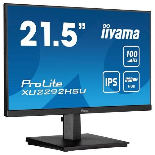 Monitor Iiyama ProLite XU2292HSU-B6  55,9cm (22") 16:9 FHD IPS 0,4ms 100Hz HDMI DP USB zvočnik črna
