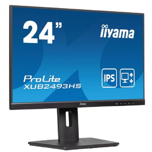 Monitor Iiyama ProLite XUB2493HS-B6, 60,5 cm (23,8"), FHD, IPS, 100 Hz, HDMI/DP, zvočniki, črna