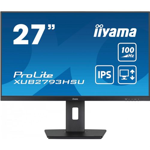 Monitor Iiyama ProLite XUB2793HSU-B7 68,6 cm (27" ), FullHD, IPS, ergonomsko stojalo, USB vozlišče, 100Hz zaslon, črna