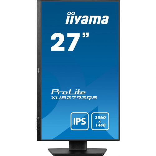 Monitor Iiyama XUB2793QS-B7, 68,5 cm (27"), 2560 x 1440, 16:9, IPS, 300 cd/m2,1 ms, črna