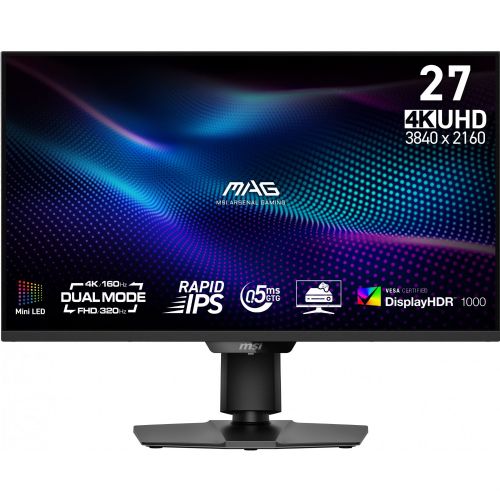 Monitor MSI MAG 274UPDFDE E16M 27" Ultra HD/4K, Rapid IPS, Mini LED, 320 Hz, DisplayHDR 1000