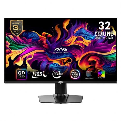 Monitor MSI MAG 321UPDE QD-OLED, 31.5", 4K UHD, 165Hz, AMD FreeSync Premium Pro, USB-C