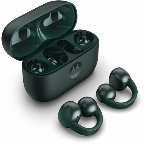 Slušalke Motorola Moto Buds Loop zelene barve