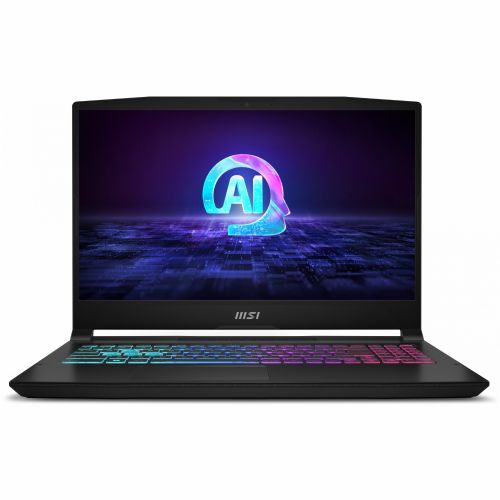 Prenosnik MSI Katana A15 AI B8VF-451 črna. AMD Ryzen 7 8845HS. NVIDIA GeForce RTX 4060. 16 GB DDR5. 512 GB (512 GB SSD)/DE/ Windows 11 Home 64-bit