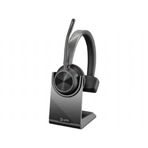 Naglavne slušalke Poly Voyager 4310 USB-A + ključek BT700, stojalo, MS teams, monoavralne 77Y93AA