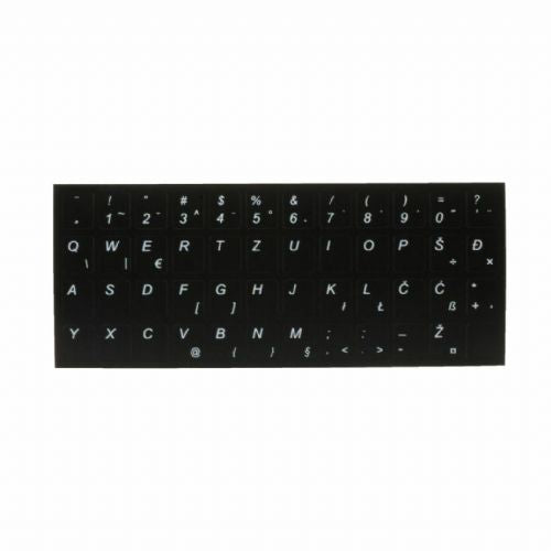 Keyboard stickers SLO all characters-white