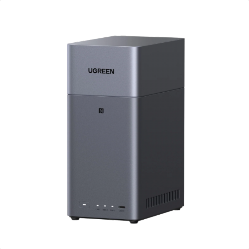NAS sistem Ugreen DH2300, 8-jedrni procesor, 4 GB RAM, 2x 3,5"/2,5" reži, RAID 0/1/JBOD, črna