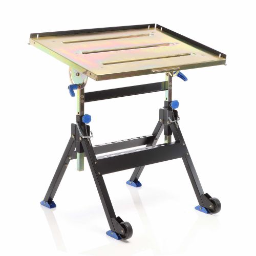 Adjustable folding movable metal welding table up to 150kg