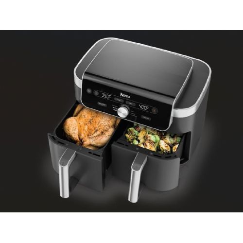 Ninja DZ901EU DualZone XL air fryer, 9.5 l, 2470 W, 2 baskets, 6 programs, gray