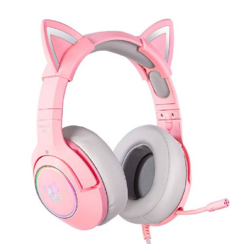Gaming slušalke ONIKUMA K9 Pink RGB