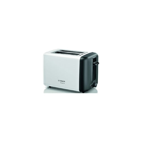 Opekač kruha Bosch Compact DesignLine TAT3P421DE (bel/črn, 970 W, za 2 rezini toasta)
