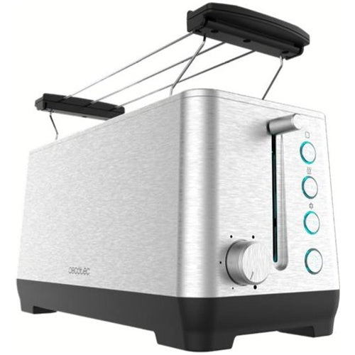 Cecotec Big Toast Extra Doppel-Langschlitztoaster (Edelstahl, 1600 W, für 4 Toastscheiben)