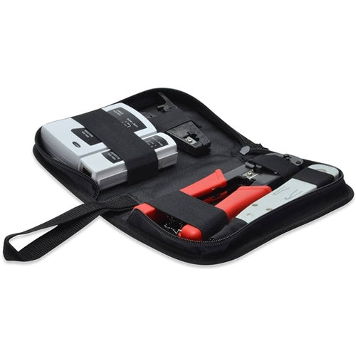 Digitus Network DN-94022 Wire Stripping/Steeling Tool, (Black, with LSA Punching Tool and Crimping Pliers)