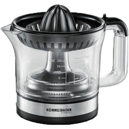 Ožemalnik citrusov Rommelsbacher ZP 50 (nerjaveče jeklo/črna, 30 W, posoda za sok 0,6 litra)