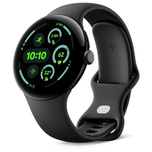 Pametna ura Google Pixel Watch 3 (črna, 45 mm, LTE, obsidian športni pašček)