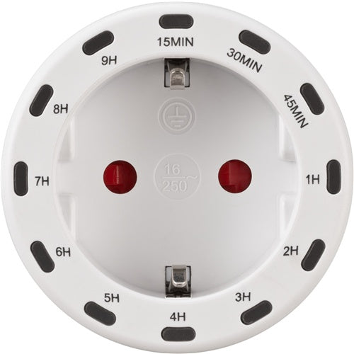 Pametna vtičnica Brennenstuhl Vtičnica za odštevalnik časa nastavljiv časovnik 15 min–9 h, LED indikator, IP20, notranja uporaba, 13 A