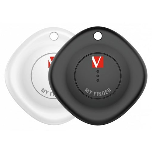 Pametni iskalnik Verbatim My Finder, NFC, Bluetooth, IP66, CR2032 baterija, črna-bela