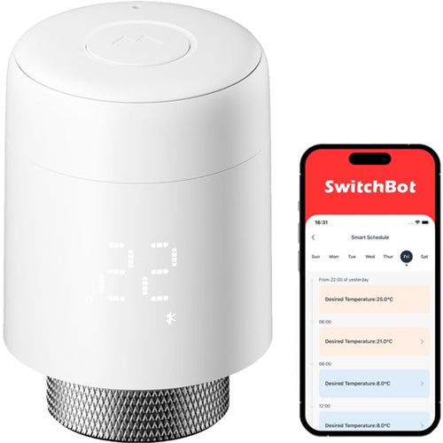 Pametni radiatorski termostat SwitchBot (bel)