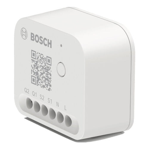 Bosch Smarthome Switch II Smart-Controller für Licht/Jalousien, Zigbee, WLAN, LED-Anzeige, Unterputzdose, Energiezähler