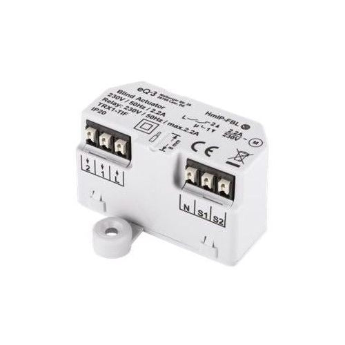 Smart-Controller Homematic IP HmIP-FBL mit integriertem Stellantrieb für Jalousien, drahtloser Verbindung, individueller Wocheneinstellung, Steuerung per App, Schutzart IP20