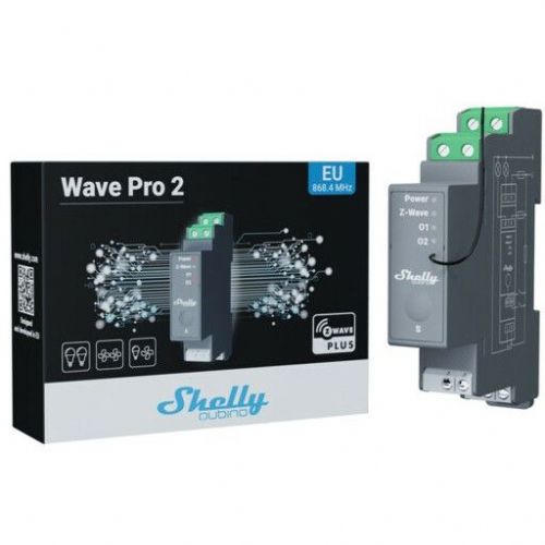 Pametni krmilnik Shelly Qubino Wave Pro 2 (sivo)
