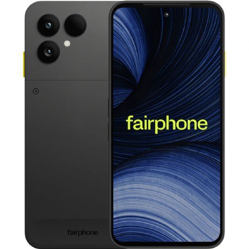 Smartphone Fairphone Das Fairphone (Gen. 6+) 256 GB, 12 GB RAM, OLED 120 Hz, Snapdragon 7s Gen 4, 50+13 MP camera, Android 16, dark gray