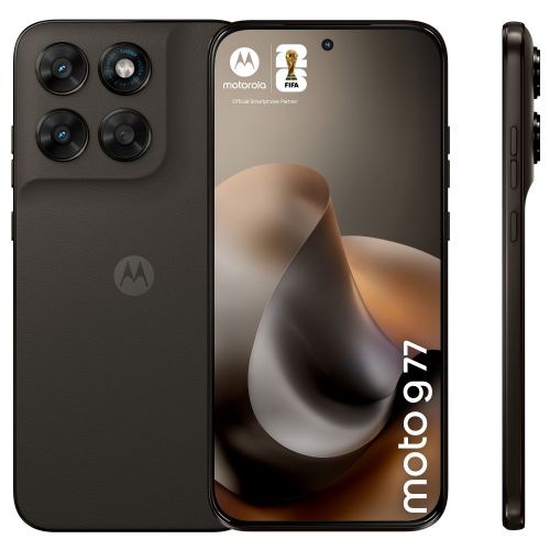 Pametni telefon Motorola moto g77 256GB črna, 8GB RAM, AMOLED 120Hz, 108MP kamera, 5100mAh baterija