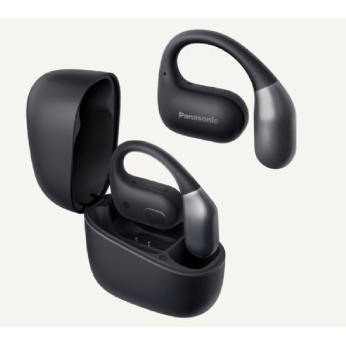 WS Kopfhörer Panasonic RB-F10DE-K, offenes Design über dem Gehörgang, Bluetooth 5.4, 7+18 h Akku, IPX4, schwarz