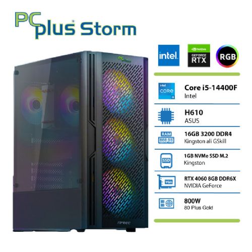 Osebni računalnik PCPLUS Storm i5-14400F/16GB/SSD 1TB NVMe/RTX 4060/BrezOS 174146156