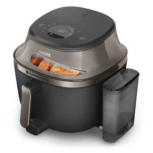 Philips NA547/07 air fryer, 7.2 l, 2000 W, black and gold
