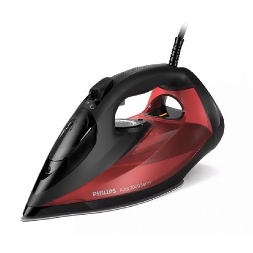 Philips DST7022/40 iron, 2800 W, 250 g, SteamGlide Plus, black-red