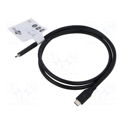 Goobay USB4 Gen 3x2 40 Gbit/s data cable, USB-C to USB-C, PD 100 W, DisplayPort 2.1, 1 m (black)
