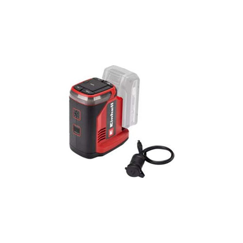 Einhell TE-ES 18/150/1 Li-C-Solo battery charger, Power X-Change system, output 12 V/230 V, power up to 150 W, USB-A/USB-C connections, without battery