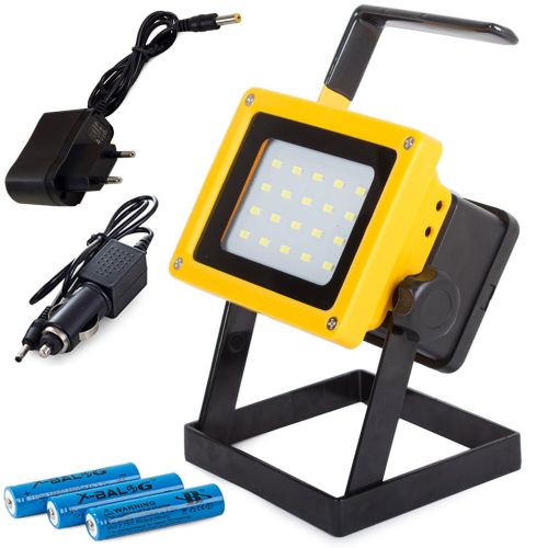 Portable battery-powered construction LED SMD 100W floodlight