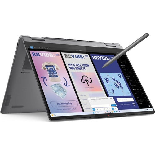 Prenosnik Lenovo Yoga 7 2-in-1, Intel Ultra 7-258V/32 GB/SSD 1 TB NVMe/35,56 cm (14"), 2,8K, OLED, MT, 120 Hz/UMA/Win11Home, siv (83JQ0024SC)