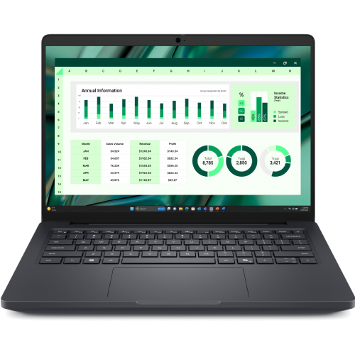 Prenosnik Dell Pro Max 14 MC14250 Intel Ultra 7-255H/16GB/SSD 512GB NVMe/35,56 cm (14") FHD+/UMA/Win11Pro, črna