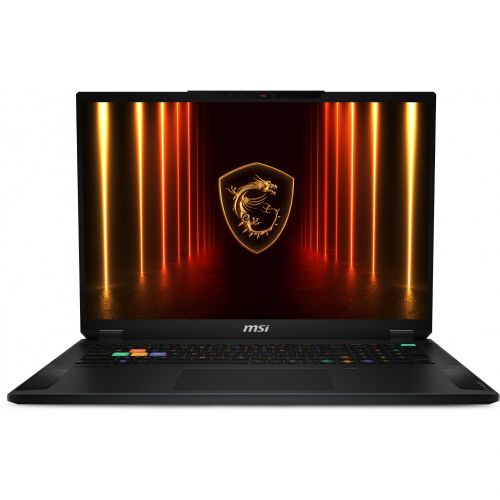 Prenosnik MSI Stealth 18 HX AI A2XWIG-042 Intel Core Ultra 9 275HX, 64GB DDR5, 2TB SSD, 45,8 cm (18"), 3840 x 2400, 120Hz, 1000cd/m2, 4K Mini LED, RTX 5080, DE, Windows 11 Pro, črna
