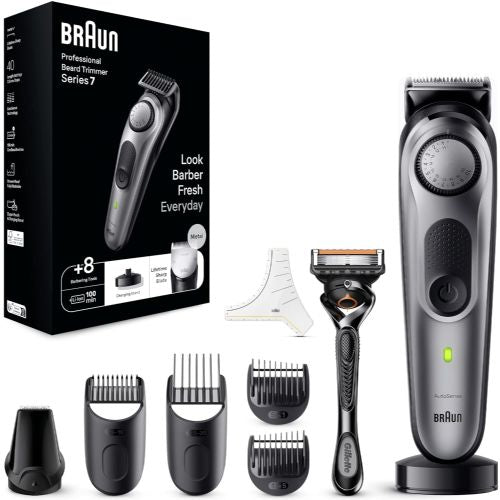 Prirezovalnik brade Braun Pro Barttrimmer 7 BT7420, siva