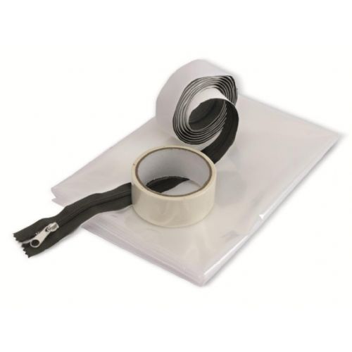 Dust-proof ZIP door cover 120x220 cm with reusable zipper 184511226