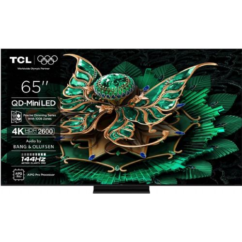 Televizor TCL 65C9K, 164 cm (65"), 4K QD-Mini LED, 144 Hz, Google TV, Dolby Atmos