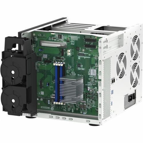 NAS-System Qnap TS-1655-8G, 16 Einschübe, 8-Kern Intel Atom 2,8 GHz, 8 GB DDR4 ECC, 2x 2,5-GbE, SSD/M.2-Unterstützung
