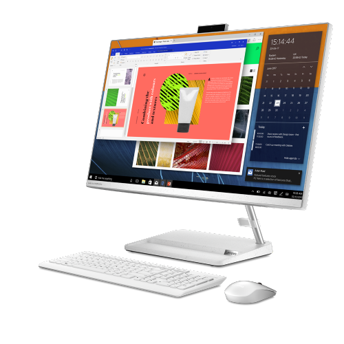 Računalnik AiO Lenovo IdeaCentre 27 R5-7430U/16GB/SSD 512GB NVMe/68,58 cm ( 27") FHD/UMA/Win11Home, bela (F0FY00PTSC)