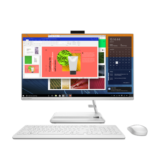 Računalnik AiO Lenovo IdeaCentre 27 R5-7430U/16GB/SSD 512GB NVMe/68,58 cm ( 27") FHD/UMA/Win11Home, bela (F0FY00PTSC)