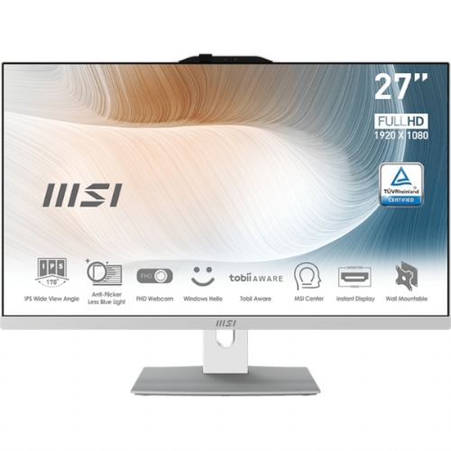 Računalnik MSI Modern AM272P 12M-1200XEU i5 / 16GB / 500GB SSD / 27" FHD / Windows 11 Pro / bel