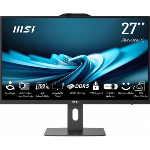 Računalnik MSI PRO AP272P 14M-881XEU i5 / 16GB / 500GB SSD / 27" FHD / Windows 11 Pro / črn