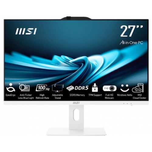 Računalnik MSI PRO AP272P 14M-887XEU i7 / 16GB / 1TB SSD / 27" FHD / NoOS / bel
