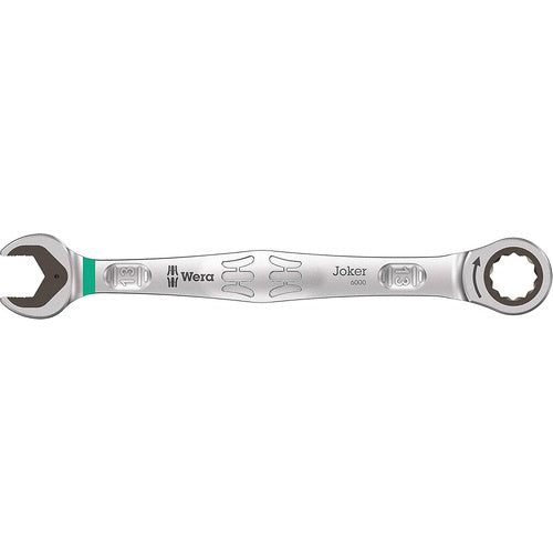 Wera Joker ratchet wrench 13 mm chrome-molybdenum, holding function, nickel-chrome plating, color-coded size