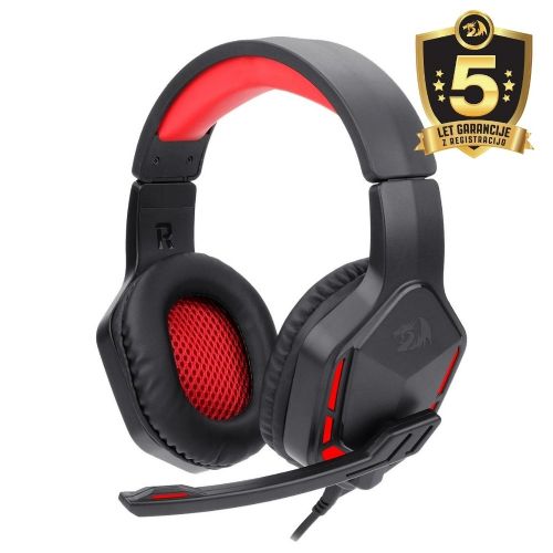 Redragon Themis H220 headphones, red LED lighting