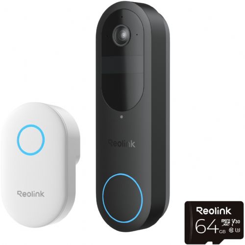 Zvonec Reolink Bundle: D340B z zvoncem in 64 GB pomnilnika