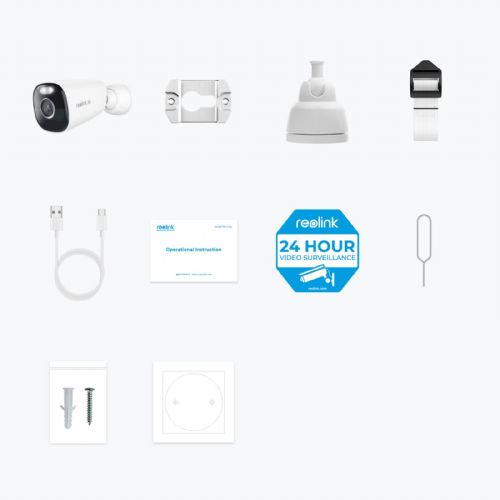 Varnostne kamere Reolink IP Kamera Argus serija B360 4K, Zunanja, Baterijska, enostavna namestitev BWB4K09